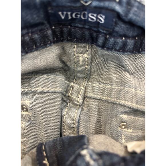 Vigoss The New York Capri Jeans Embellished Thick Stitch Women's Plus Size 20 - Picture 5 of 16